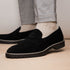 Zelli Roma Versatile Italian Suede Penny Loafers in Black