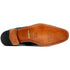Marco Di Milano Rovigo Cognac Exotic Crocodile Skin Single Monk-strap Loafers