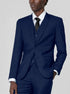 Royal Blue Birdseye Modern 2-Button Three Piece Suit