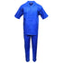 Mens Royal Blue Linen Shirt and Pants Casual Outfit Set