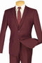 (38R, 42R, 42S, 48R, 50L, 52L) Slim Fit 2 Piece Burgundy Suit