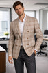 Men Regular-Fit Windowpane Blazer Jacket