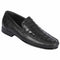 Men’s Executive Black Slip-On Shoes – Genuine Crocodile & Calfskin Leather