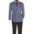 Men Regular-Fit Windowpane Blazer Jacket