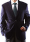Men’s 2-Button Navy Blazer – Superior 150s Wool-Feel Microfiber Jacket