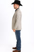 Western Blazer - Saco Para Hombre - Mens Double Button Western Beige Blazer