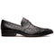 Marco Di Milano Salvatore Black Ostrich Penny Loafers