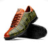 Marco Di Milano Saulo Green Exotic Ostrich and Alligator Casual Sneakers