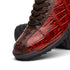 Marco Di Milano Saulo Cognac Exotic Ostrich and Alligator Casual Sneakers