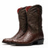 Marco Di Milano Savannah Kango Tabae Ostrich Quill Round Toe Cowboy Boots