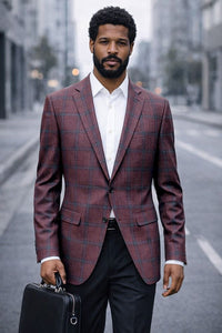 Plum Blazer Mens Sport Coat