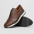 Marco Di Milano Scanno Antique Brown Ostrich Quill Sneakers