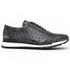 Marco Di Milano Scanno Gray Ostrich Quill Sneakers