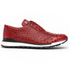Marco Di Milano Scanno Red Ostrich Quill Sneakers