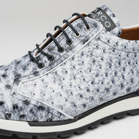 Marco Di Milano Scanno Antique Newspaper Ostrich Quill Sneakers