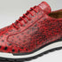 Marco Di Milano Scanno Antique Red Ostrich Quill Sneakers
