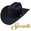 Serratelli 10X Cali Style Black 3 1/2" Brim Western Cowboy Hat All Sizes