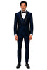 Shiny Indigo Tuxedo - Sharkskin Royal Blue Tuxedo Suit