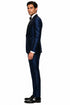 Shiny Indigo Tuxedo - Sharkskin Royal Blue Tuxedo Suit