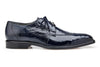Belvedere Siena Navy Genuine Ostrich Leather Shoe