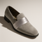 Uptown Hustle in Silver Sleek Velvet Loafers