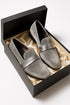 Uptown Hustle in Silver Sleek Velvet Loafers