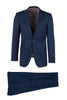 Tiglio Italian Suit - Real Wool Fabric Super 150's Porto Blue, Slim Fit Suit in Color Blue