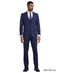 Stacy Adams Men's 3 Piece Hybrid Fit Suit - Window Plaid