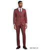 Stacy Adams Men's 3 Piece Hybrid Fit Suit - Pinstripe