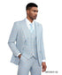 Stacy Adams Men's 3 Piece Windowpane Suit - Hybrid Fit