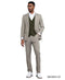 Stacy Adams Men's 3 Piece Glen Plaid Hybrid Fit Suit - Accented Vest