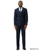 Stacy Adams Men's 3 Piece Hybrid Fit Suit - Glen Plaid Pattern