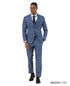 Stacy Adams Men's 3 Piece Hybrid Fit Suit - Plaid Pattern