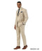 Stacy Adams Men's 2 Piece Windowpane Hybrid Fit Suit - Double Breasted