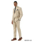 Stacy Adams Men's 2 Piece Windowpane Hybrid Fit Suit - Double Breasted