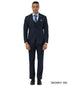 Stacy Adams Men's 3 Piece Hybrid Fit Suit - Crosshatch Pattern