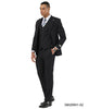 Stacy Adams Men's 3 Piece Hybrid Fit Suit - Subtle Glen Plaid Pattern