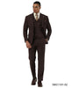 Stacy Adams Men's 3 Piece Glen Check Suit - Hybrid Fit