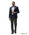 Stacy Adams Men's Hybrid Fit Sport Coat - Rhinestone sequin Embedded Peak Lapel
