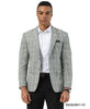 Stacy Adams Men's Hybrid Fit Sport Coat - Textured Windowpane Pattern