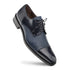 Mezlan Soka Calfskin & Deerskin Cap Toe Shoes Blue (15089)