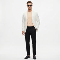 Miami Vice Sonny Crockett Mens White Blazer – Classic Fit Formal Casual Dress Jacket for Business and Wedding Iconic Characters Pop Culture