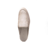 Zelli Soro Sueded Goatskin Slip-On Mule in Grey