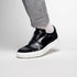 Zelli Spettacolare Calfskin & Suede Slip-On Sneakers in Black