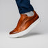 Zelli Spettacolare Pebble Grain Slip-On Sneaker in Cognac