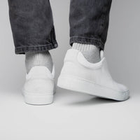 Zelli Spettacolare Pebble Grain Slip On Sneakers White (65-225-WHT)