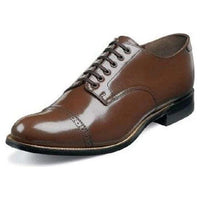 Stacy Adams Biscuit Shoes Classic Cap Toe Madison 00012-02 Brown