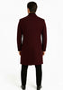 Statement Burgundy Overcoat