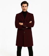 Statement Burgundy Overcoat