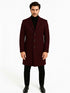Statement Burgundy Overcoat